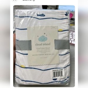 Cloud Island Crib Fitted Sheet Waves Theme